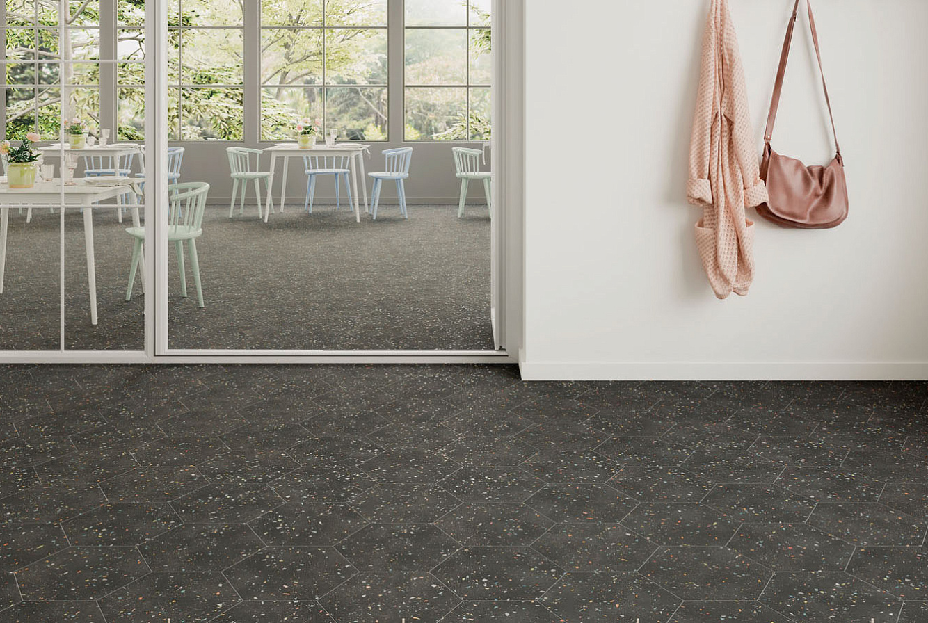 Керамогранит DNA TILES Terrazzo Graphite Colours