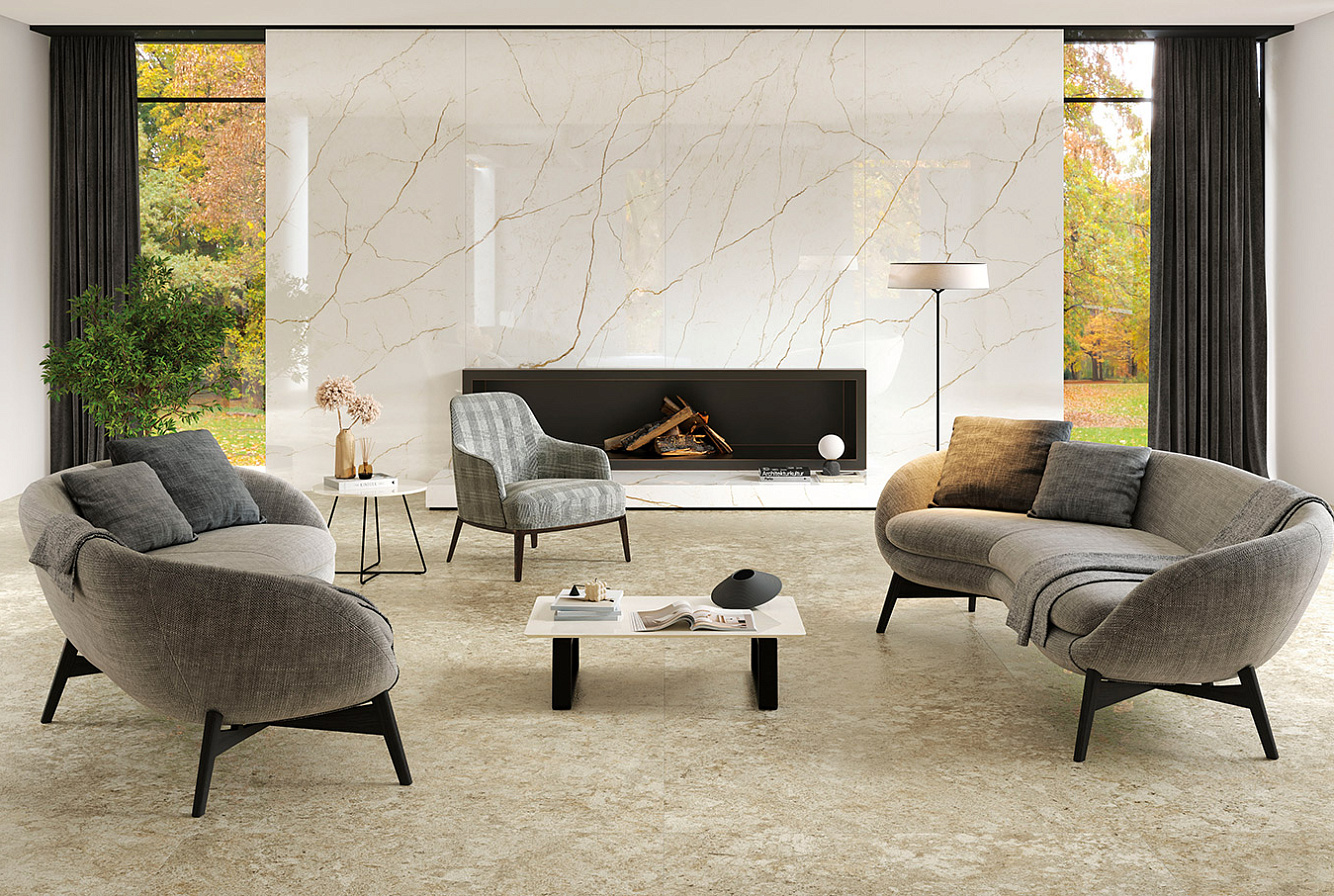 FORTE DEI MARMI QUARK / SAHARA BLANC / BRAZILIAN GOLD